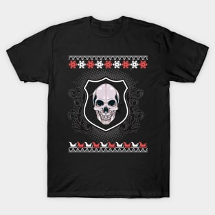 Ugly X-Mas Metal Skull T-Shirt